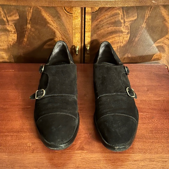 To Boot Suede Double Monk Strap Dress Shoes - Picture 1 of 8